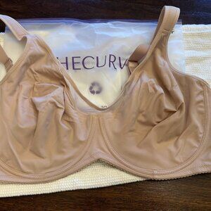 She Curve Women’s Cooling Full Coverage Minimizer Bra Beige Size 42F